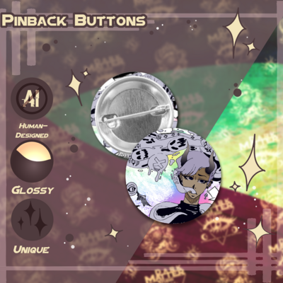 Demon boi | pinback buttons