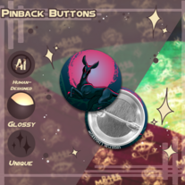 Ghost Deer | Pinback Buttons