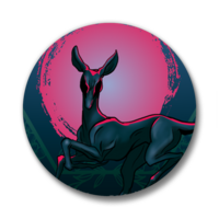 Ghost Deer | Pinback Buttons - Thumbnail 1
