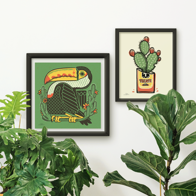 A toucan and a tecaté