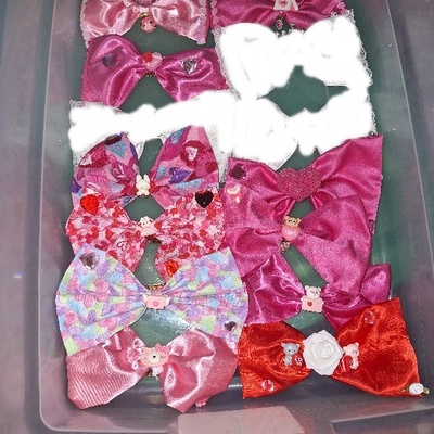 Japanajuku gyaru inspired valentine hairbows