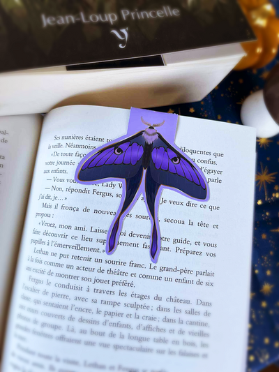 Marque-page magnétique - Phalène violet