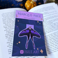 Marque-page magnétique - Phalène violet - Thumbnail 2