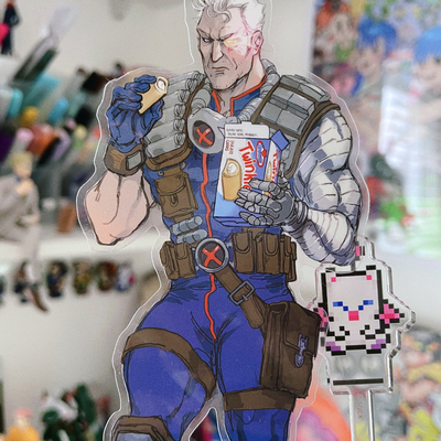 Cable + twinkies transparent sticker