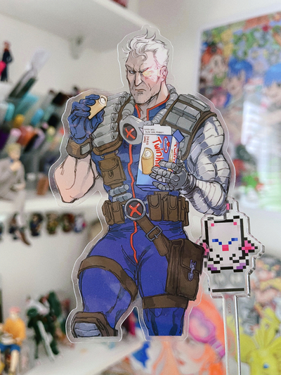 Cable + Twinkies transparent sticker