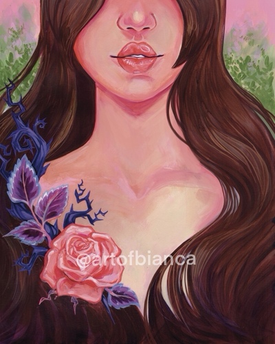 Literature Lady: Rose 8x10 Print