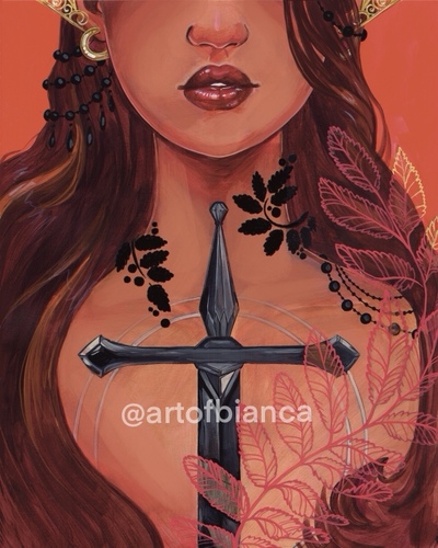 Literature Lady: Sword 8x10 Print