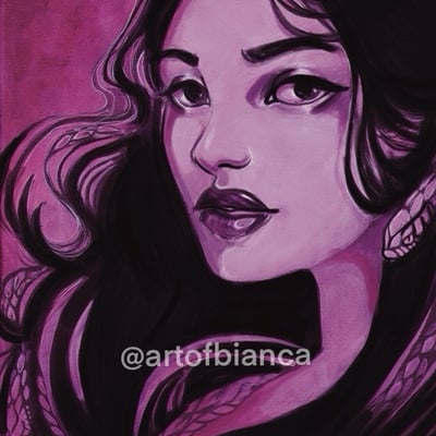 Magenta medusa 8x10 print