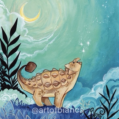 Stardust ankylosaurus 8x10 print