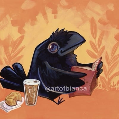 Reading raven 8x10 print