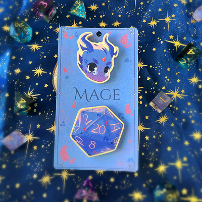 Mage - dragonet & dé - dnd