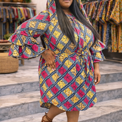 Off- shoulder shirt dress - Thumbnail 5