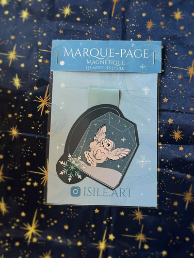 Marque page Chouette d'hiver