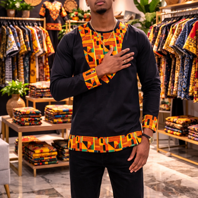 The sankofa legacy long sleeve top sz l