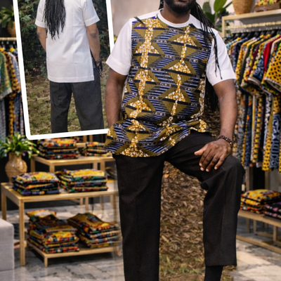 Adom heritage short sleeve tunic m