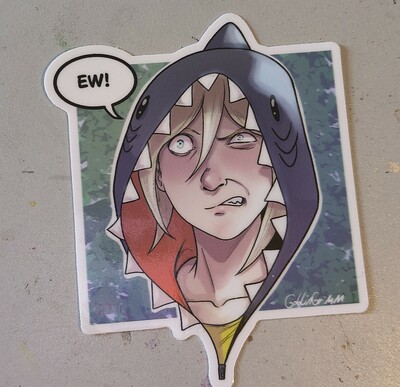 Sharkie "Ew" sticker