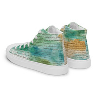 Ocean Mist Mens high top canvas shoes - Thumbnail 2