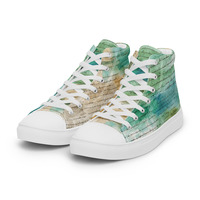 Ocean Mist Mens high top canvas shoes - Thumbnail 3