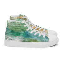 Ocean Mist Mens high top canvas shoes - Thumbnail 6