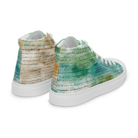 Ocean Mist Mens high top canvas shoes - Thumbnail 7