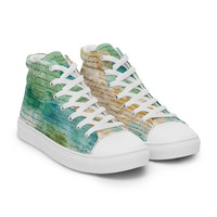 Ocean Mist Mens high top canvas shoes - Thumbnail 8