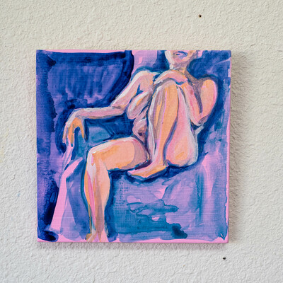 Leisurely posed - figure study
