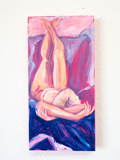 Pink Foreshortened - Figure Study