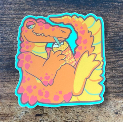 ORANGE GATOR Sticker