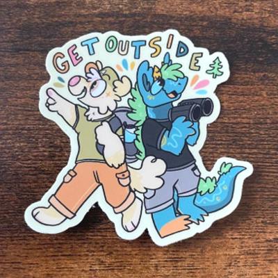 Get outside sticker