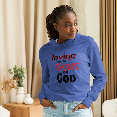Heart of god hooded long-sleeve tee