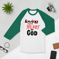 Heart of God 3/4 sleeve Baseball Tee - Thumbnail 4