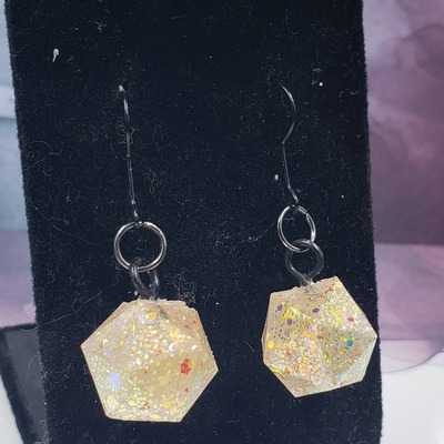 Festive delight dice earrings