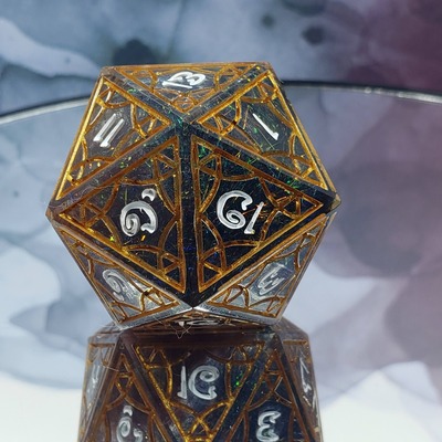 Forest nights 40mm stained glass single