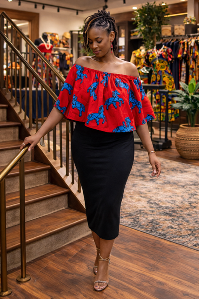 The Royal Drift Off Shoulder Top