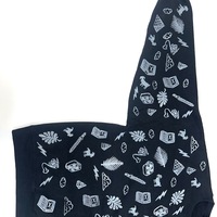 "Fresh Runes" Hand-printed Sweatshirt - Thumbnail 3