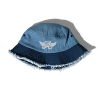 Angel distressed denim bucket hat - Thumbnail 4