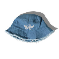 Angel distressed denim bucket hat - Thumbnail 5