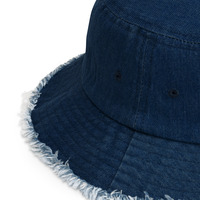 Angel distressed denim bucket hat - Thumbnail 9