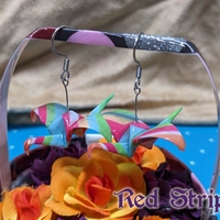 Origami Crane Earrings - White/Multi Set - Thumbnail 4