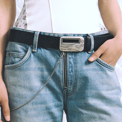 Free shipping-pager buckle belt 📟😎