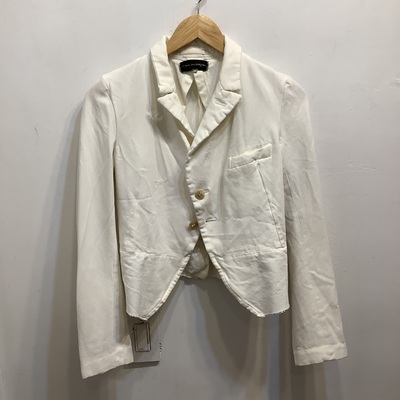 Comme des garçons white washed polyester jacket