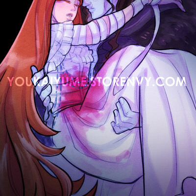 Monster and maiden print