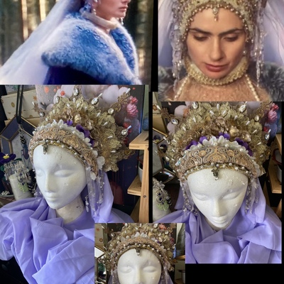 Elizabeta mina kokoshnik headdress dracula a love tale - Thumbnail 1