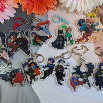 Dc duo and batfam  2.5" charms