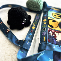 Zippered Batboys Tote Bag - Thumbnail 2