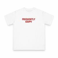 Free Shipping-FREQUENTLY HAPPY TEE - Thumbnail 2