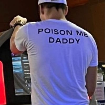 Free shipping-"poison me daddy" tee