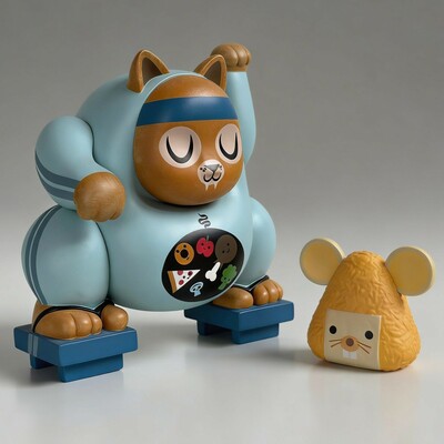 Arttoy by amanda visell "zakkamono´s miao and mousubi cat ed" 