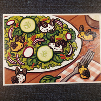Sea Bunny Salad Mini Print - Thumbnail 1