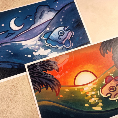  mola on the ocean mini prints